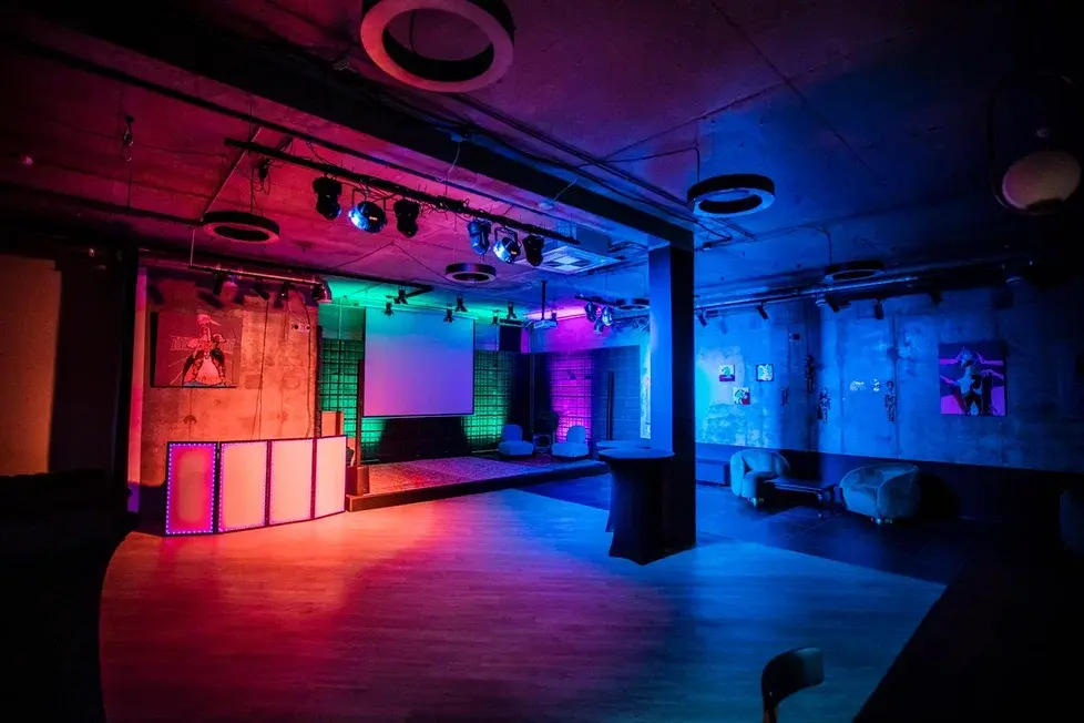 Фотография 2 площадки ALLE HALL на Арме: просторный зал со сценой, 170 м²