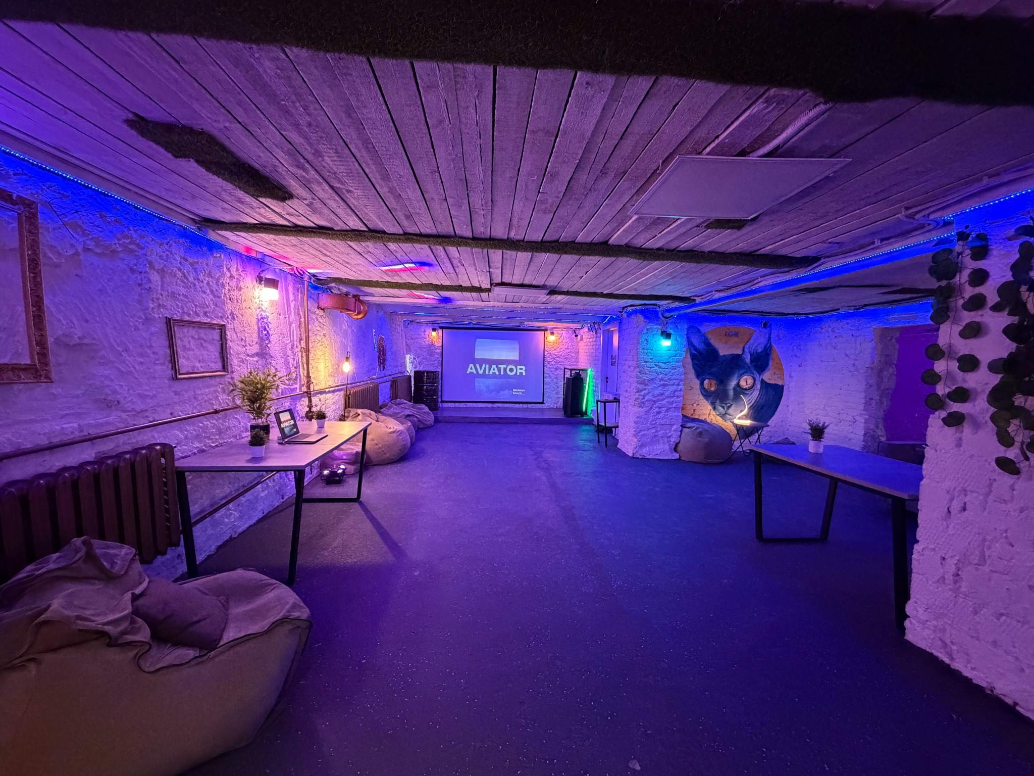 Фотография 16 площадки Неоновый лофт с зоной барбекю, 5 минут от Бауманской